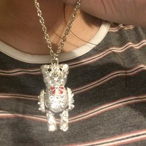 teddy bear necklace